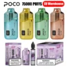 POCO 75K Puffs Stone Vape Desechable Cristal Recargable 75000 con 40ml de Líquido Almacén UE