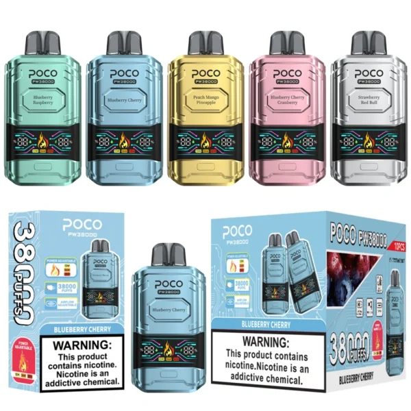 POCO PW 38000 Caladas 38K Mejor Vape Desechable Envío Gratis Desde Almacén UE