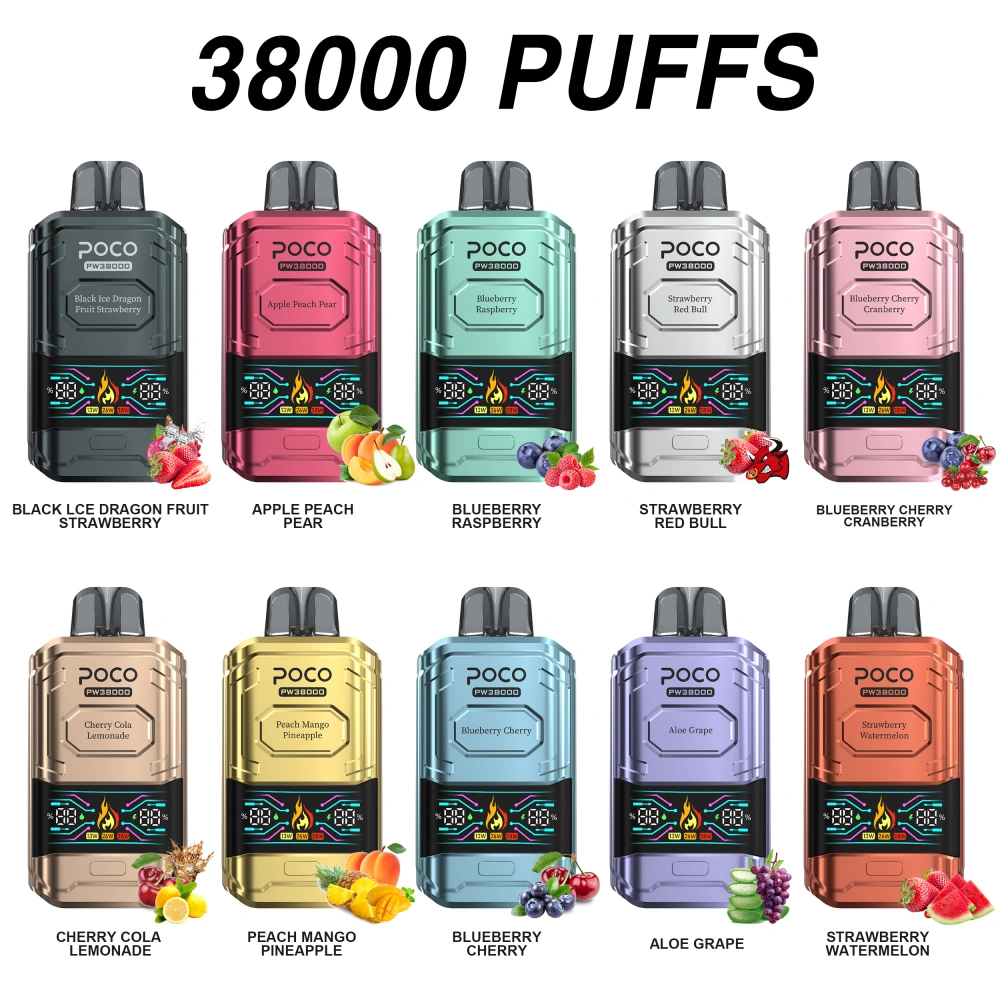 POCO PW 38000 Caladas 38K Mejor Vape Desechable Envío Gratis Desde Almacén UE