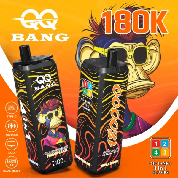 QQ Bang 180k Puffs Vape Desechable 4 En 1 180000 Venta Al Por Mayor Envío Gratis