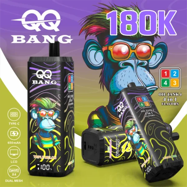 QQ Bang 180k Puffs Vape Desechable 4 En 1 180000 Venta Al Por Mayor Envío Gratis