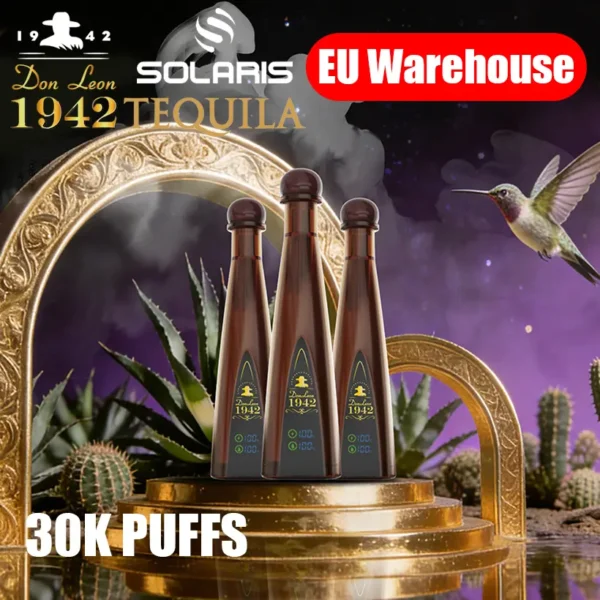 Solaris Tequila 30000 Puffs Don Leon 1942 30k Vape Desechable Pen Almacén UE