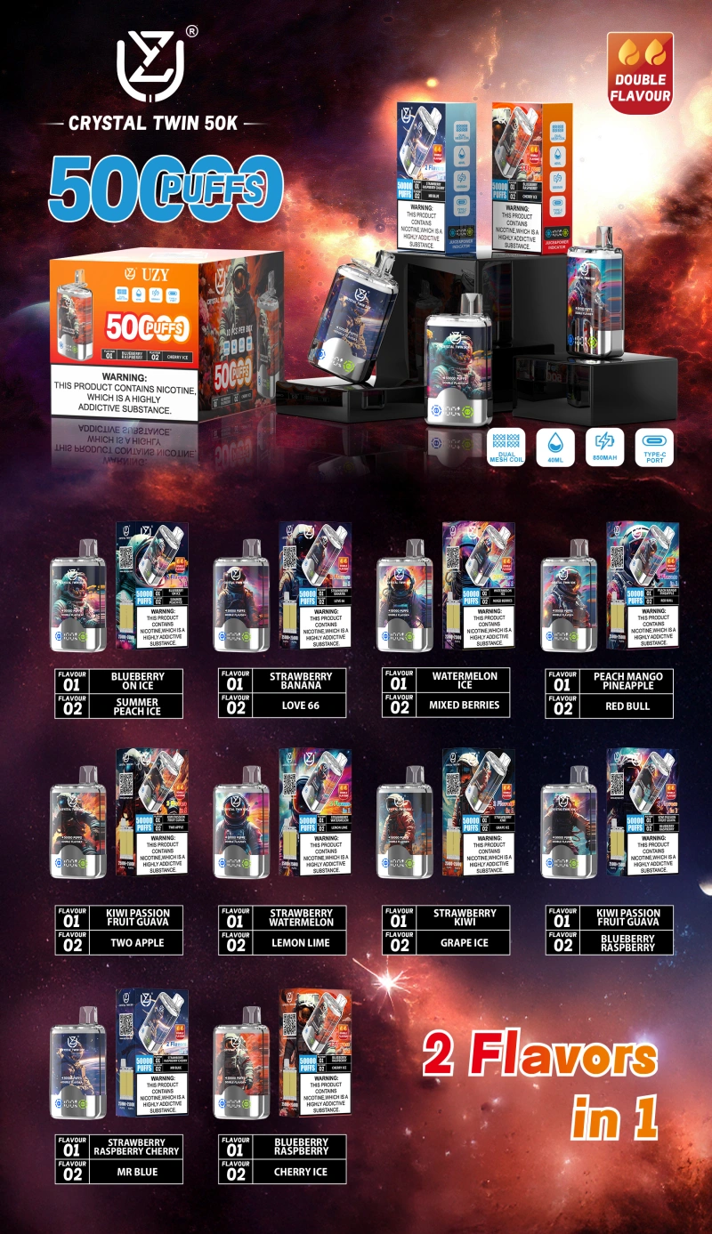 UZY 50K Puffs 2 en 1 Vape Desechable de Doble Sabor Tienda 50000 Envío desde Almacén de la UE 16 UZY 50K Puffs 2 en 1 Vape Desechable de Doble Sabor Tienda 50000 Envío desde Almacén de la UE