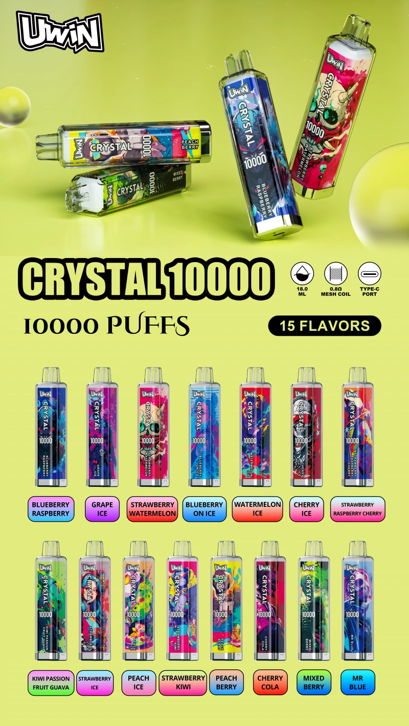 Uwin 10000 Caladas 10k Barato Crystal Vape Desechable Envío Gratis Almacén UE