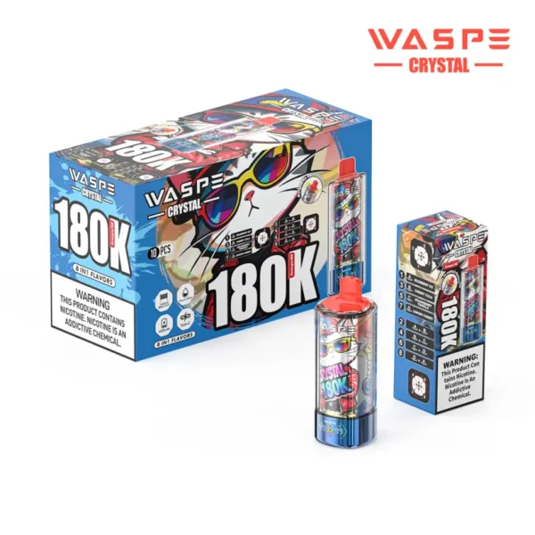 WASPE 180K caladas 8 en 1 Vape desechable Crystal 180000 Envío gratis desde almacén de la UE