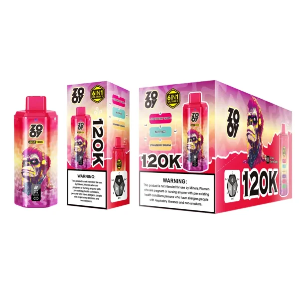 ZOOY 120K Puffs 6 en 1 Vape desechable 120000 Envío gratis desde almacén de la UE