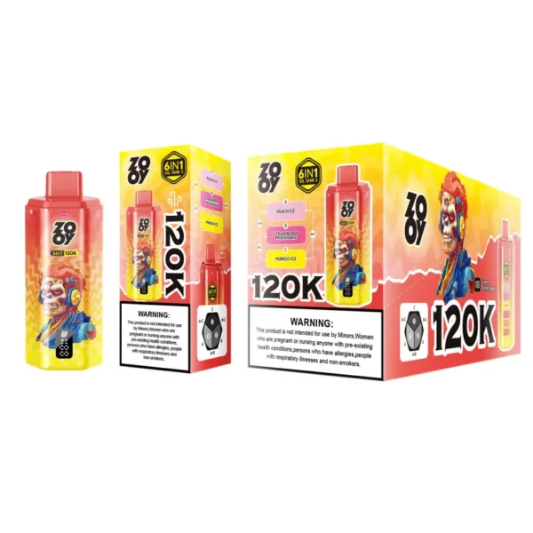 ZOOY 120K Puffs 6 en 1 Vape desechable 120000 Envío gratis desde almacén de la UE