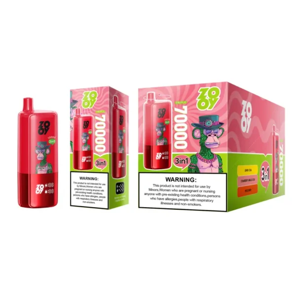 ZOOY 70K Puffs 70000 3 en 1 Triple Sabores Vape Desechable Envío Gratis Almacén UE