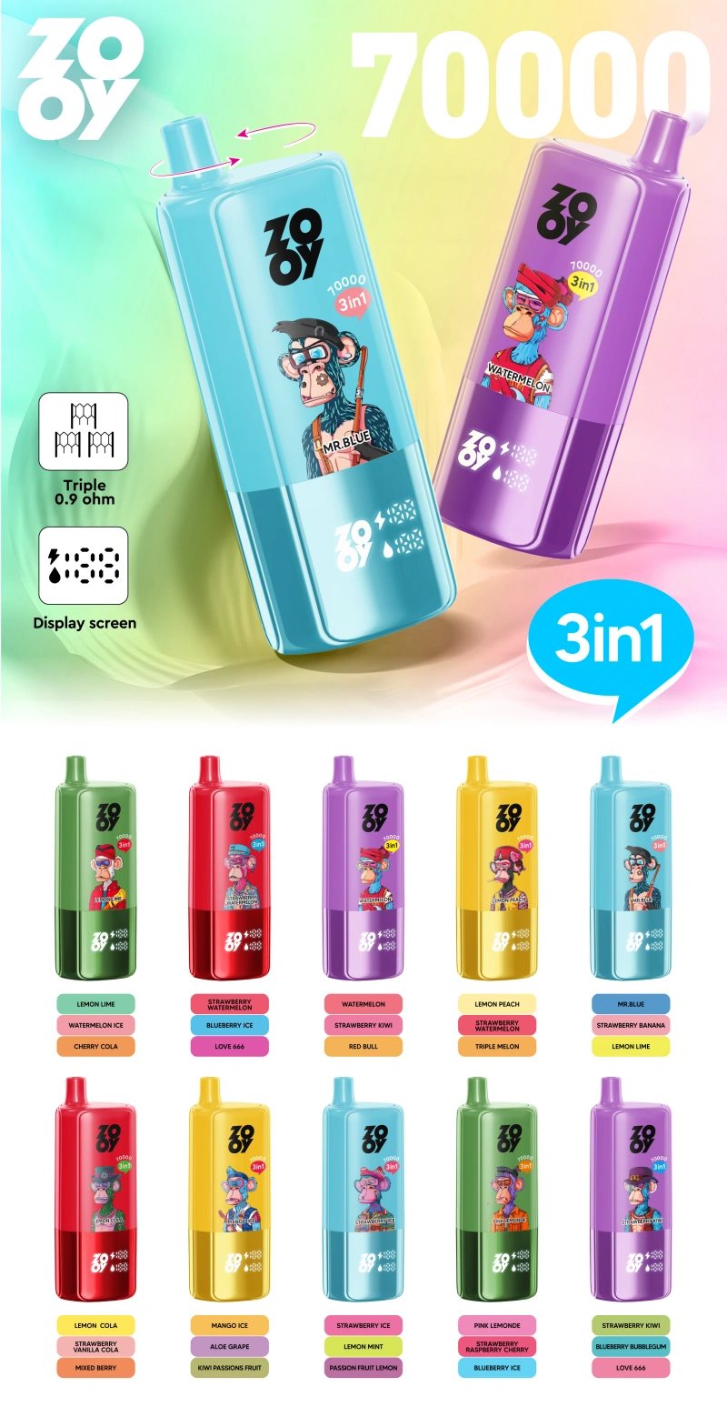 ZOOY 70K Puffs 70000 3 en 1 Triple Sabores Vape Desechable Envío Gratis Almacén UE 16 ZOOY 70K Puffs 70000 3 en 1 Triple Sabores Vape Desechable Envío Gratis Almacén UE