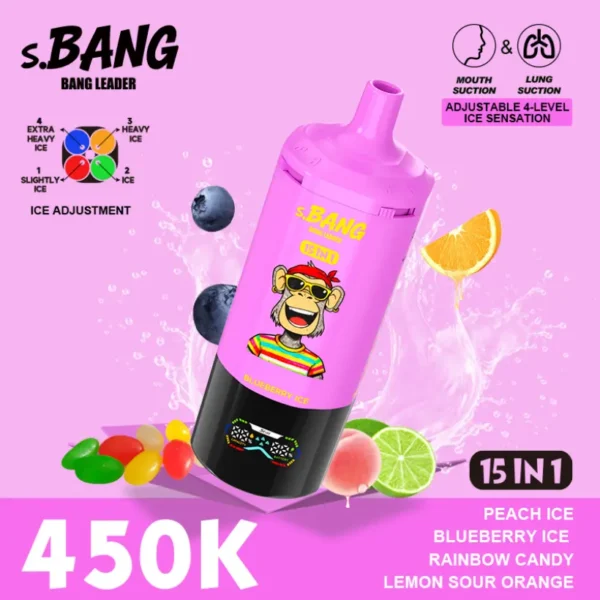 Bang Leader 450K Puffs 15 En 1 Cigarrillo Electrónico Desechable Multi Sabores Envío Gratuito