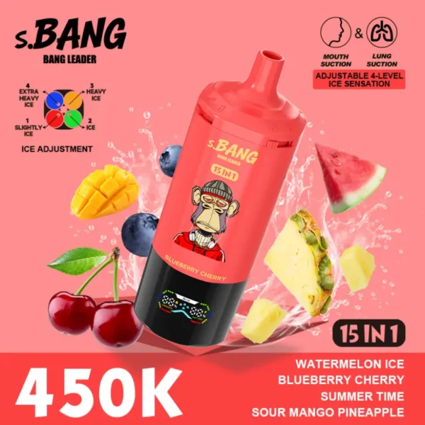 Bang Leader 450K Puffs 15 En 1 Cigarrillo Electrónico Desechable Multi Sabores Envío Gratuito