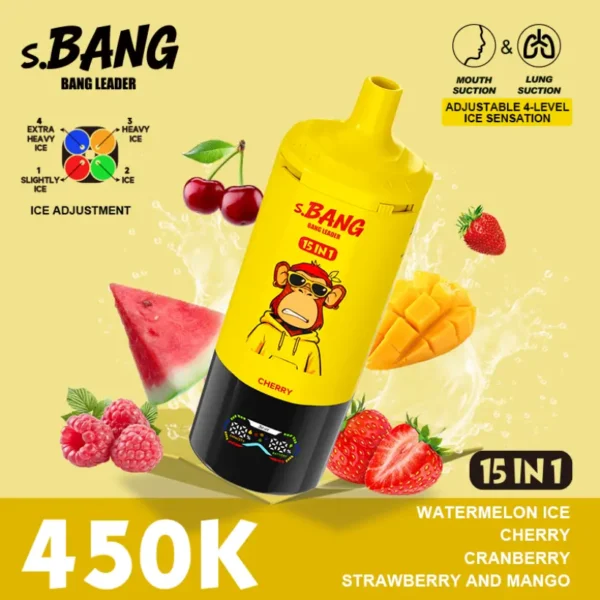 Bang Leader 450K Puffs 15 En 1 Cigarrillo Electrónico Desechable Multi Sabores Envío Gratuito