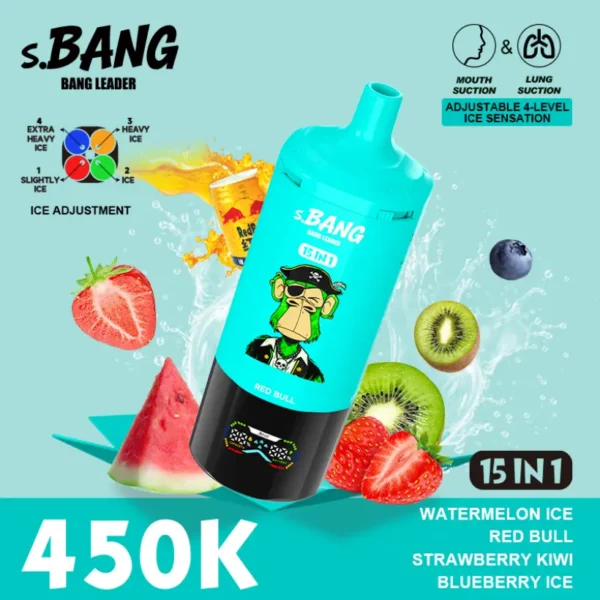 Bang Leader 450K Puffs 15 En 1 Cigarrillo Electrónico Desechable Multi Sabores Envío Gratuito
