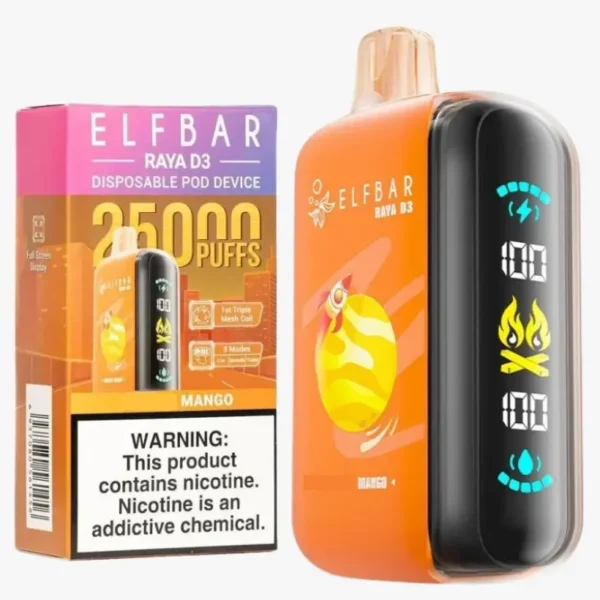 ELF BAR 25K Puffs 25000 RAYA D3 Vape Desechable Almacén UE
