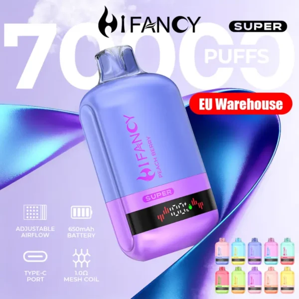 Hifancy 70K Puffs 70000 Super Vape Desechable Envío Gratuito Almacén UE