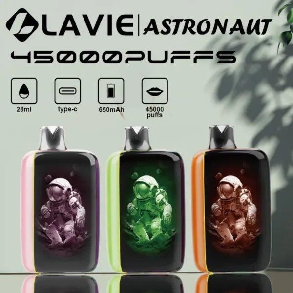Lavie Astronaut 45K Puffs 45000 Mejor Cigarrillo Electrónico Desechable Venta Al Por Mayor Envío Gratuito