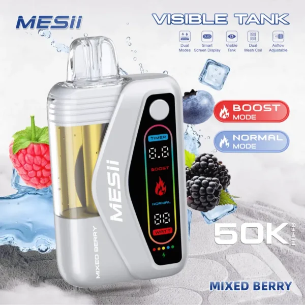Mesii 50K Puffs Visible Tank Dual Mode Cigarrillo Electrónico Desechable 50000 Envío Gratuito
