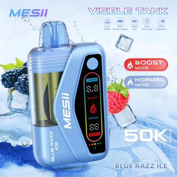 Mesii 50K Puffs Visible Tank Dual Mode Cigarrillo Electrónico Desechable 50000 Envío Gratuito