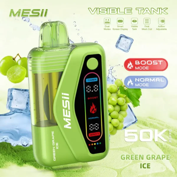 Mesii 50K Puffs Visible Tank Dual Mode Cigarrillo Electrónico Desechable 50000 Envío Gratuito