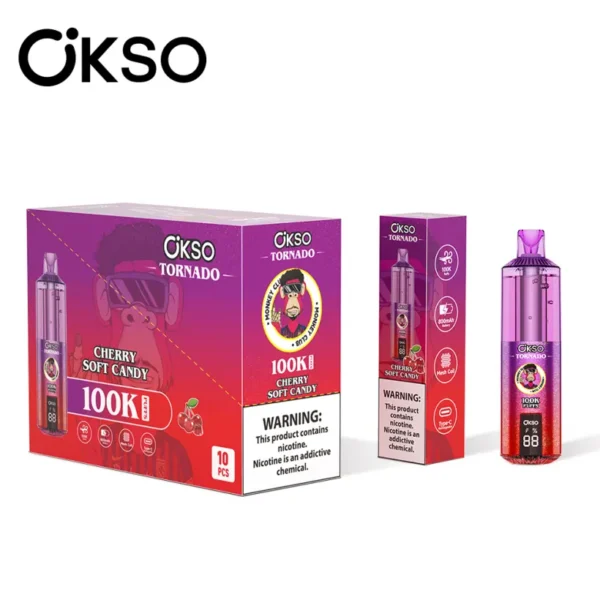 OKSO Tornado 100k Puffs 100000 Vape Desechable Recargable con Envío Gratis