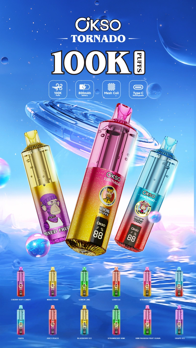 OKSO Tornado 100k Puffs 100000 Vape Desechable Recargable con Envío Gratis