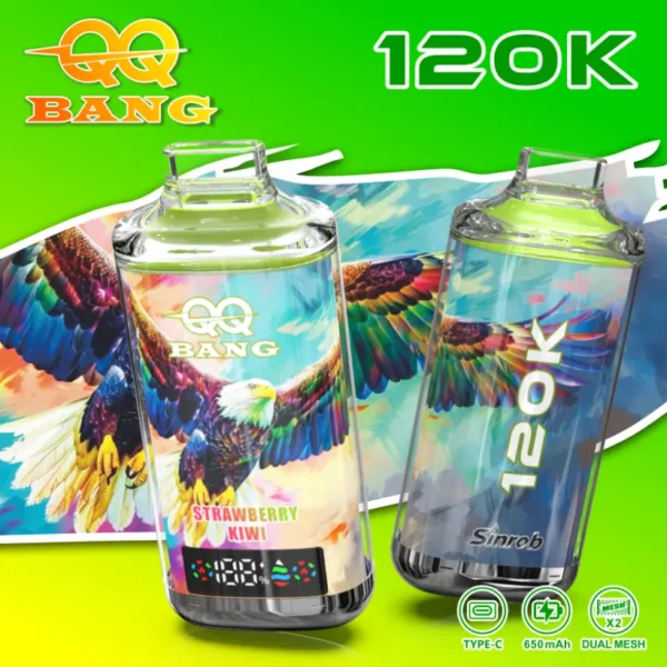 QQ Bang 120K Puffs Crystal Cigarrillo Electrónico Desechable Barato 120000 Envío Gratuito