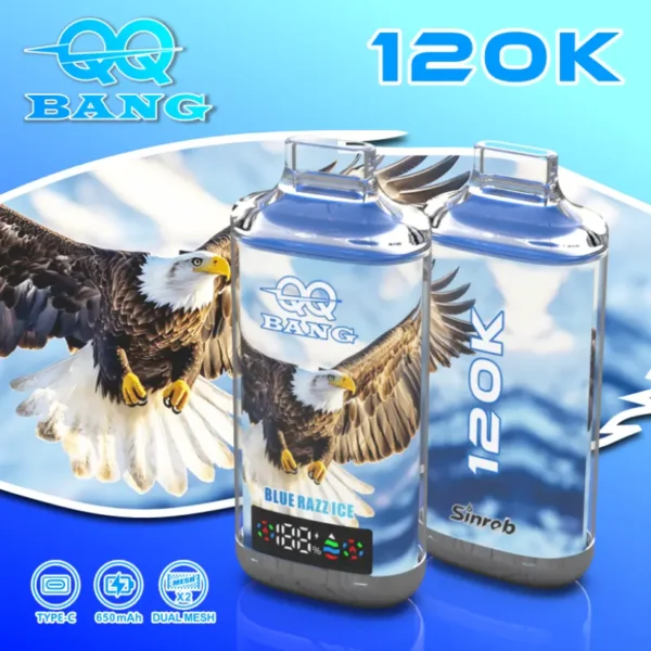 QQ Bang 120K Puffs Crystal Cigarrillo Electrónico Desechable Barato 120000 Envío Gratuito