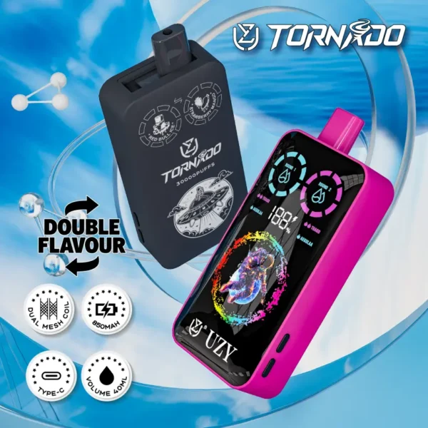 UZY 30K Puffs 30000 Tornado 2 En 1 Cigarrillo Electrónico Desechable Venta Al Por Mayor Envío Gratuito