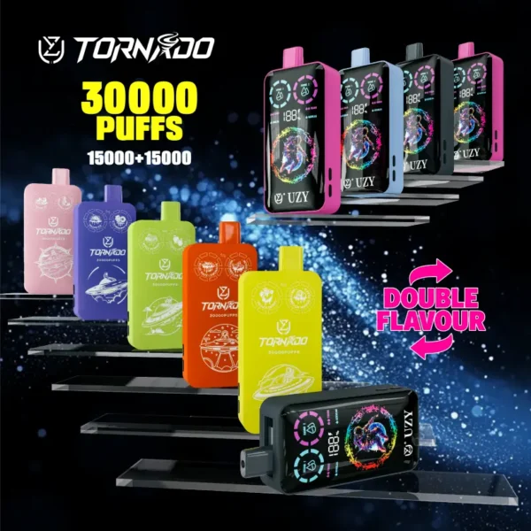 UZY 30K Puffs 30000 Tornado 2 En 1 Cigarrillo Electrónico Desechable Venta Al Por Mayor Envío Gratuito