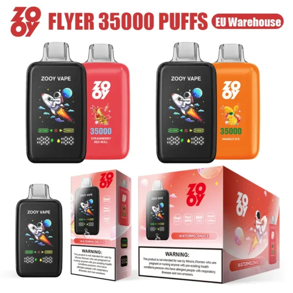 ZOOY FLYER 35K Puffs 35000 Vape Desechable Venta Al Por Mayor Almacén UE