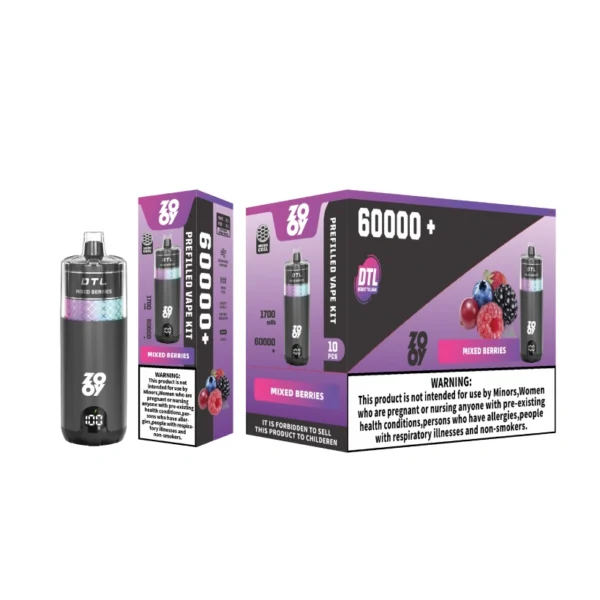 ZOOY Mega 60K Puffs 60000 DTL Shisha Cigarrillo Electrónico Desechable Venta Al Por Mayor Almacén UE