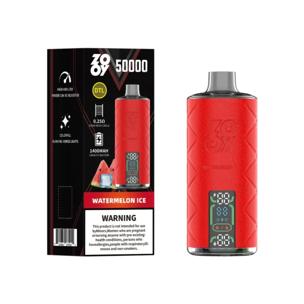 Zooy Shisha 50K Puffs DTL Cigarrillo Electrónico Desechable 50000 Envío Gratuito Almacén UE