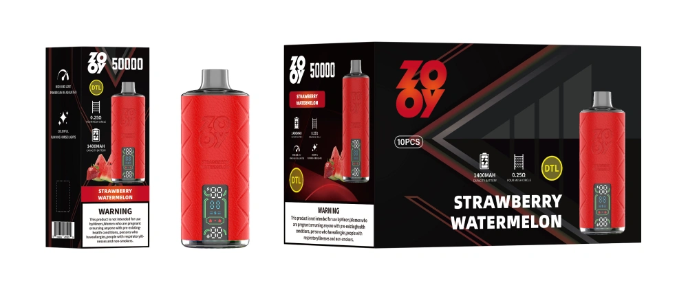 Zooy Shisha 50K Puffs DTL Cigarrillo Electrónico Desechable 50000 Envío Gratuito Almacén UE