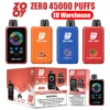ZOOY ZERO 45K Puffs 45000 Control De Nicotina Y Hielo Vape Desechable Venta Al Por Mayor Almacén UE