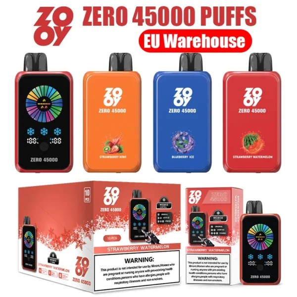 ZOOY ZERO 45K Puffs 45000 Control De Nicotina Y Hielo Vape Desechable Venta Al Por Mayor Almacén UE