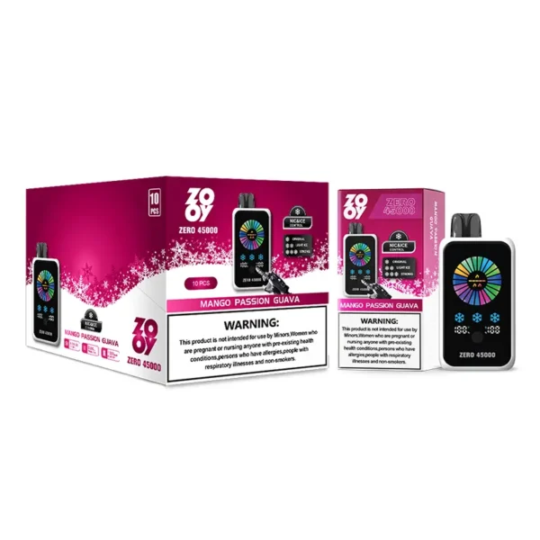 ZOOY ZERO 45K Puffs 45000 Control De Nicotina Y Hielo Vape Desechable Venta Al Por Mayor Almacén UE