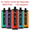 Al Fakher 40K Puffs 40000 Megamax Vape Desechable Venta Al Por Mayor Precio De Fábrica