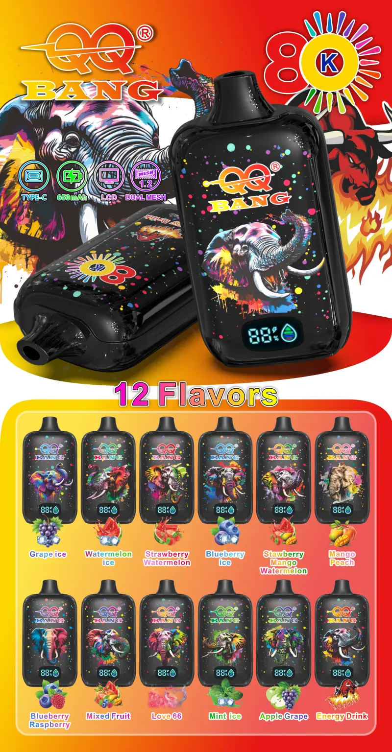 QQ Bang 80000 Caladas 80K Recargable Desechable Vape Pen Envío Gratis