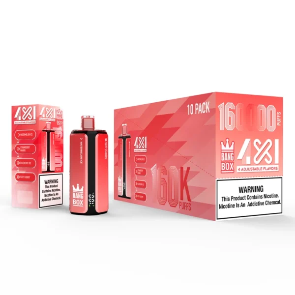 Bang Box 160K Caladas 4 en 1 Sabores Ajustables Vaper Desechable Tienda Envío Gratis