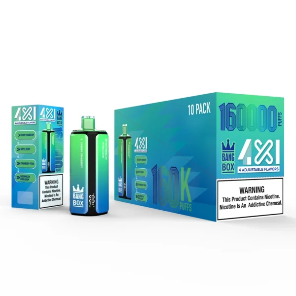 Bang Box 160K Caladas 4 en 1 Sabores Ajustables Vaper Desechable Tienda Envío Gratis