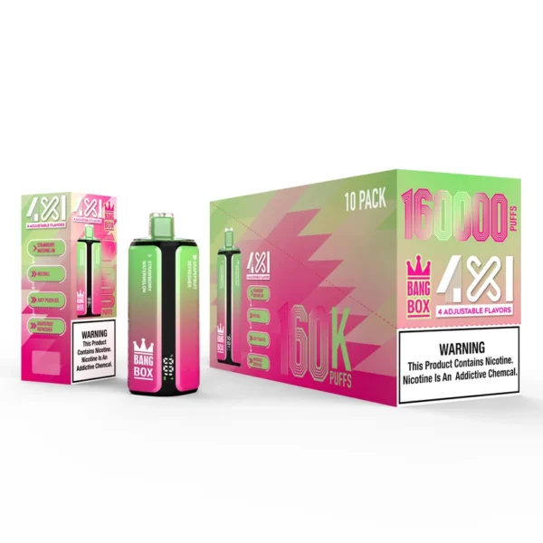 Bang Box 160K Caladas 4 en 1 Sabores Ajustables Vaper Desechable Tienda Envío Gratis