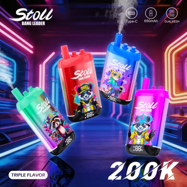 Bang Leader Stoll 200K Caladas Puffs 3 in 1 Comprar vape