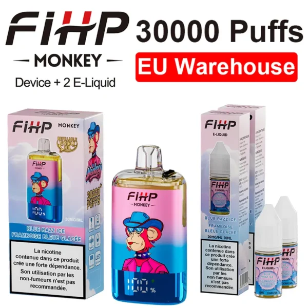 FIHP 30k Caladas 30000 Puff Monkey Refillable E Liquid