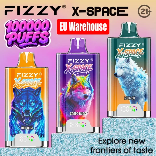 Fizzy 100K Caladas Puff X-Space Cristal Comprar Vape