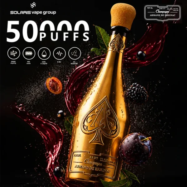 Solaris Champagne 50000 Caladas 50k Puffs Armand De Brignac