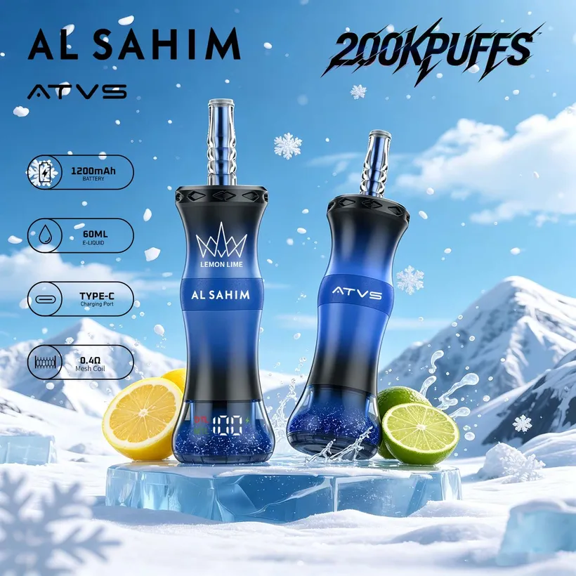 ATVS 200K Caladas Puffs AL SAHIM Shisha Comprar vape desechables al por mayor 2 ATVS 200K Caladas Puffs AL SAHIM Shisha Comprar vape