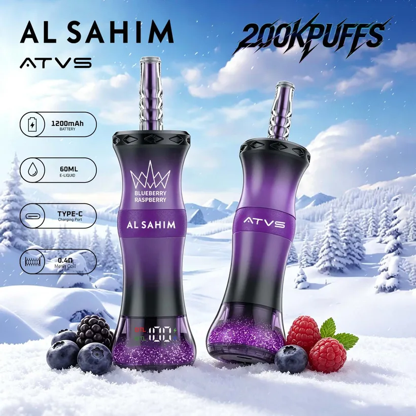 ATVS 200K Caladas Puffs AL SAHIM Shisha Comprar vape desechables al por mayor 7 ATVS 200K Caladas Puffs AL SAHIM Shisha Comprar vape