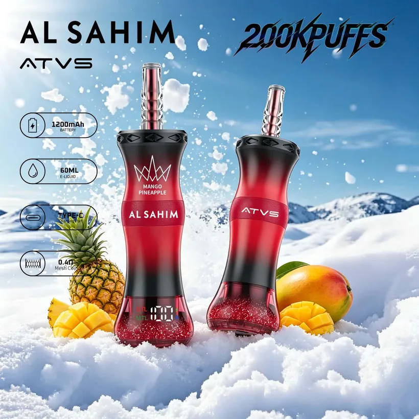 ATVS 200K Caladas Puffs AL SAHIM Shisha Comprar vape desechables al por mayor 6 ATVS 200K Caladas Puffs AL SAHIM Shisha Comprar vape