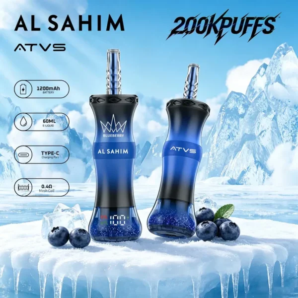 ATVS 200K Caladas Puffs AL SAHIM Shisha Comprar vape desechables al por mayor 11 ATVS 200K Caladas Puffs AL SAHIM Shisha Comprar vape