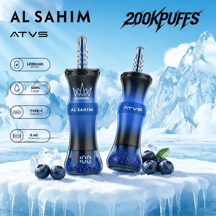ATVS 200K Caladas Puffs AL SAHIM Shisha Comprar vape desechables al por mayor 4 ATVS 200K Caladas Puffs AL SAHIM Shisha Comprar vape